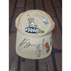 Mark Martin #5 NASCAR Go Daddy Signed By Multiple Drivers Hat Adjustable Cap